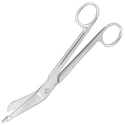 Med Vet International&nbsp;Miltex Lister Bandage Scissors, Stainless Steel, 5.5in, 12 Pack, Eg5-504Ss