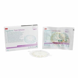 Med Vet International&nbsp;Foam Dressing 3M Tegaderm High Performance 5-5/8 X 6-1/8 inch With Border Film Backing Acrylic Adhesive Oval Sterile, 90613, 5/Box