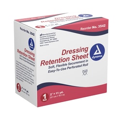 Med Vet International&nbsp;Dynarex Dressing Retention Sheet, Latex Free, 2