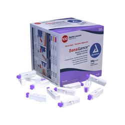 Med Vet International Dynarex Button ActIVated Safety Lancets, Sterile, 28g, 1.8 mm, 1000/Case