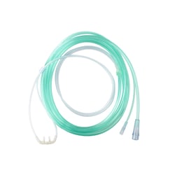 Med Vet International&nbsp;Dynarex Etco2 Nasal Sampling Cannula, 7' (2.1 M) Tubing w/Female Luer, Pediatric/Standard 02 Tubing Connector, 25/Case