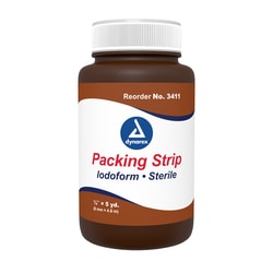 Med Vet International Dynarex Packing Strip, Iodoform, Sterile, 1/4" X