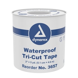 Med Vet International Dynarex Waterproof Tri-Cut Tape, 2
