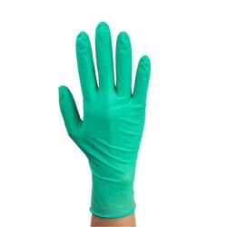 Med Vet International&nbsp;Dynarex Aloetex Latex Gloves w/Aloe, Small, Green, Powder-Free, 1000/Case