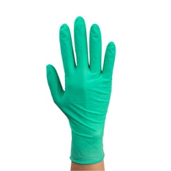 Med Vet International&nbsp;Dynarex Aloetex Latex Gloves w/Aloe, Medium, Green, Powder-Free, 1000/Case