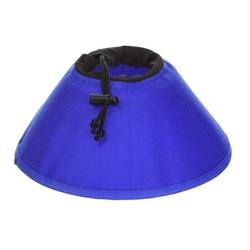 Med Vet International KVP Ez Soft Pet Cloth Recovery Collar, 7-15-in Neck, 6.5-in Depth, Blue