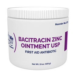Med Vet International Dynarex Bacitracin Zinc Ointment, 15 oz Jar, 12/Case