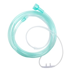 Med Vet International Dynarex Nasal Oxygen Cannula Standard Tip, 7' (2.1 M) Crush Resistant, Pediatric/Universal Connector, 50/Case