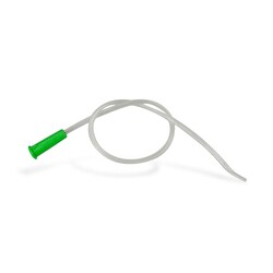 Med Vet International Clear Vinyl intermittent Self Catheter, 16Fr, Non-Sterile