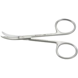 Med Vet International&nbsp;Miltex Spencer Stitch Scissors, Curved On Flat, German, 3.5in, Pm-6751