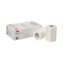 Med Vet International 3M Durapore Silk-Like Cloth Medical Tape, 3in X 10 Yard, White, 1538-3, 4/Box