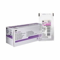 Med Vet International Skin Closure Strip Steri-Strip 1/8 X 3 inch Nonwoven Material Reinforced Strip White, R1540, 5 Strips/Pack