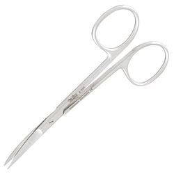Med Vet International&nbsp;Miltex Iris Scissors, 3.5in., Curved