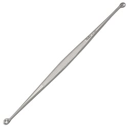 Med Vet International&nbsp;Miltex Martini Bone Curette, 5.5in., Double-Ended, 4mm And 5mm Round Cups