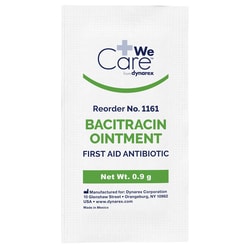 Med Vet International Dynarex Bacitracin Ointment, 0.9 G Foil Packet, 1728/Case