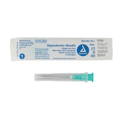 Med Vet International&nbsp;Dynarex Hypodermic Needle, Non-Safety, 21g, 1 