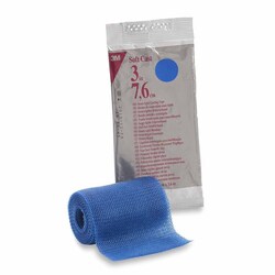 Med Vet International&nbsp;Cast Tape 3M Scotchcast Soft Cast 3 inch X 12 Foot Fiberglass Blue, 82103B, 10/Case