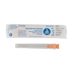 Med Vet International&nbsp;Dynarex Hypodermic Needle, Non-Safety, 25g, 1 1/2