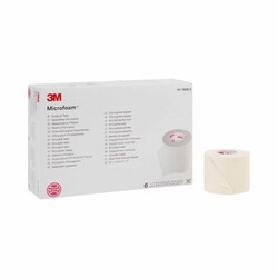 Med Vet International Medical Tape 3M Microfoam White 2 inch X 5-1/2 Yard Elastic / Foam Nonsterile, 1528-2, 36/Case