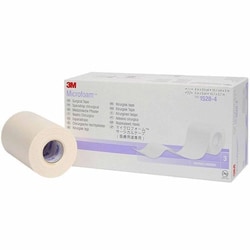Med Vet International&nbsp;Medical Tape 3M Microfoam White 4 inch X 5-1/2 Yard Elastic / Foam Nonsterile, 1528-4, 18/Case