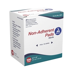 Med Vet International Dynarex Non-Adherent Pads - Sterile, 2