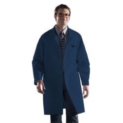Med Vet International Knee Length Lab Coat, Navy, Xx-Large