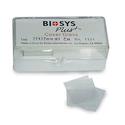 Med Vet International&nbsp;Microscope Cover Glass, 100 Pcs, 22X22mm