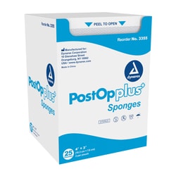 Med Vet International Dynarex Post Op Plus Sponge, 4
