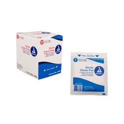 Med Vet International Dynarex Gauze Pad - Sterile 1'S, 3