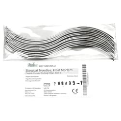 Med Vet International Miltex Post Mortem Surgical Needle, Size 2, Double Curved, Cutting Edge, 12/Box