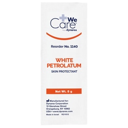 Med Vet International&nbsp;Dynarex White Petrolatum, 5 G Foil Packet, 864/Case