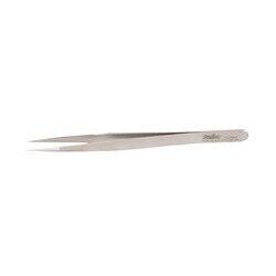 Med Vet International&nbsp;Miltex Jeweler-Style Forceps, 4.75in Non-Magnetic Stainless Steel, Style 3, Narrow, Fine Jaw, 17-303
