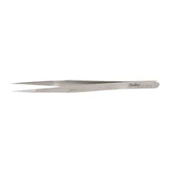 Med Vet International&nbsp;Miltex Jeweler-Style Forceps, 4.75in Non-Magnetic Stainless Steel, Style 3F, Micro-Fine Jaw, 17-303X