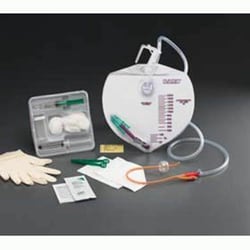 Med Vet International Lubri-Sil I. C. Complete Care Drain Bag Foley Tray By Cr Bard, Non-Sterile, 10/Case