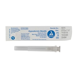 Med Vet International Dynarex Hypodermic Needle, Non-Safety, 27g, 1 1/2"