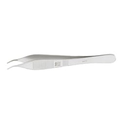 Med Vet International&nbsp;Miltex Adson Dressing Forceps, 4.75in, Delicate, Angled, Serrated, German, 6-118A
