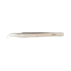 Med Vet International&nbsp;Miltex Jeweler-Style Forceps, 4.5in, Non-Magnetic, Stainless Steel, Style 7, Fine Jaw, Curved, 17-307