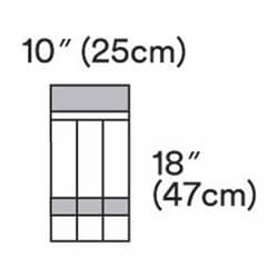 Med Vet International 3M Steri-Drape Instrument Pocket Drape, 1018, 40/Case