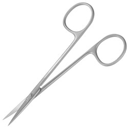 Med Vet International&nbsp;Miltex Fine Scissors, Straight, Sharp, German, 4.5in, Pm-0404