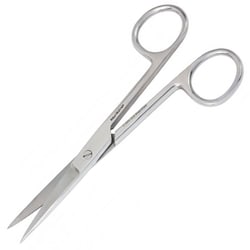 Med Vet International&nbsp;Miltex Vantage Operating Scissors, 4.5in., Straight With Sharp/Sharp Tip
