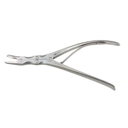 Med Vet International Miltex Leksell Duckbill Rongeur, 9-1/4in, Curved, 5mm Bite, 25-512