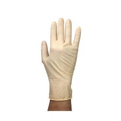 Med Vet International Dynarex Sterile Latex Exam Gloves, Large, Powder-Free, 400/Case