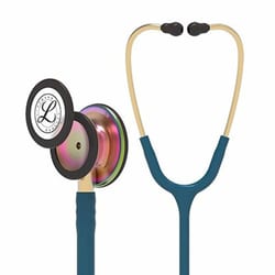 Med Vet International Clinician Stethoscope 3M Littmann Classic Iii Caribbean Blue 1-Tube 27 inch Tube Convertible Chestpiece, 5807, Each