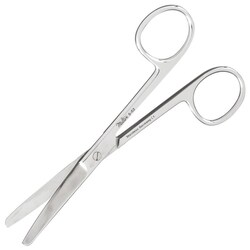 Med Vet International Miltex Vantage Operating Scissors, 4.5in., Curved With Blunt/Blunt Tip