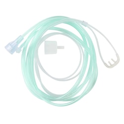Med Vet International&nbsp;Dynarex Etco2 Nasal Sampling Cannula, 7' (2.1 M) Tubing w/Male Luer, Pediatric/Universal 02 Tubing Connector, 25/Case