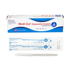 Med Vet International Dynarex Medicut Scalpels Disposable Sterile, #22, 10/Box
