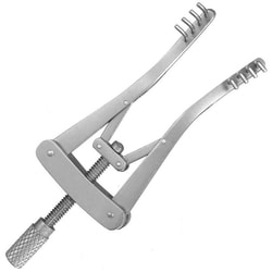Med Vet International Miltex Alm Retractor, 2.75in, Self-Retaining, 4 X 4 Blunt Prongs, German, Pm-5750