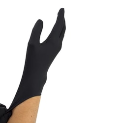 Med Vet International Dynarex Black Arrow Latex Exam Gloves, Large, Powder-Free, 1000/Case