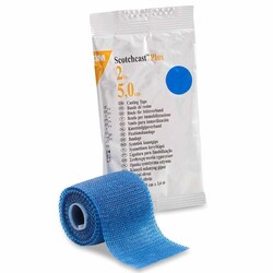 Med Vet International&nbsp;Cast Tape 3M Scotchcast Plus 2 inch X 12 Foot Fiberglass / Resin Blue, 82002B, 10/Case