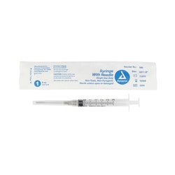 Med Vet International&nbsp;Dynarex Syringe With Needle - Luer Lock, 22g, 1.5